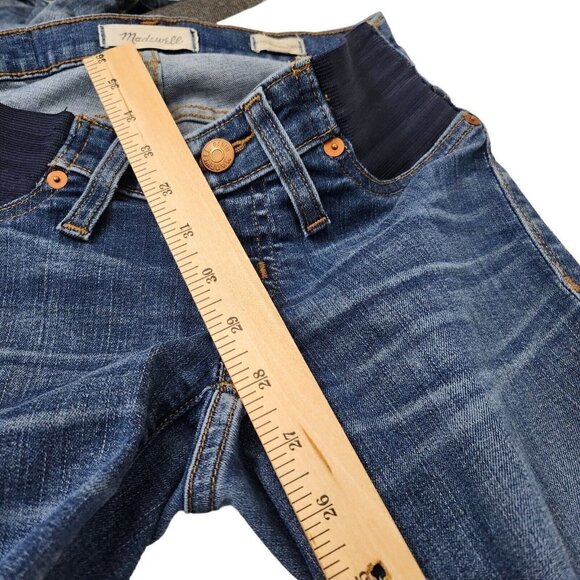 Madewell Jeans Womens 26 Blue Maternity Skinny Over the Belly Low Rise Stretch - Picture 11 of 11